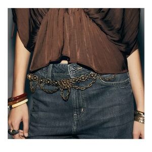 Zara Metal Flower Belt